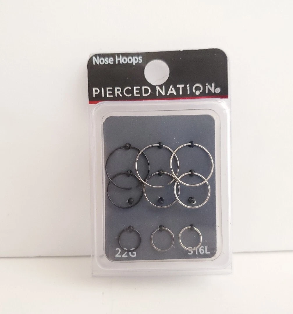 Pierced nation hotsell nose hoops