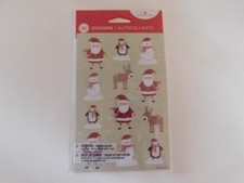 American Greetings Santa, Reindeer, snowman stickers 36pcs