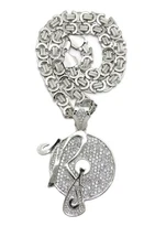 New Mens Ice Bling Rocafella Piece Pendant 10mm 24" Bismark Chain*