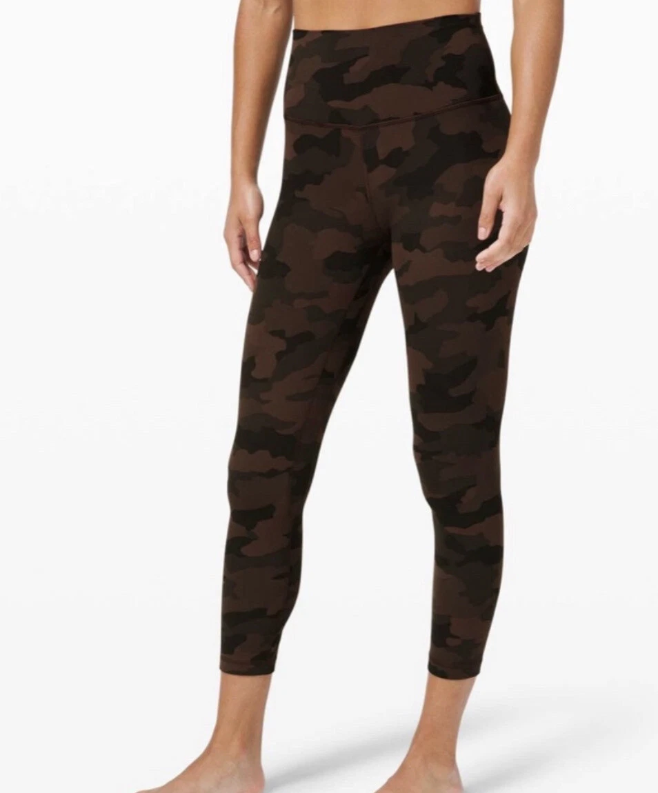 Lululemon Align High Rise Crop 23” Heritage 365 Camo Brown in Earth Multi 6