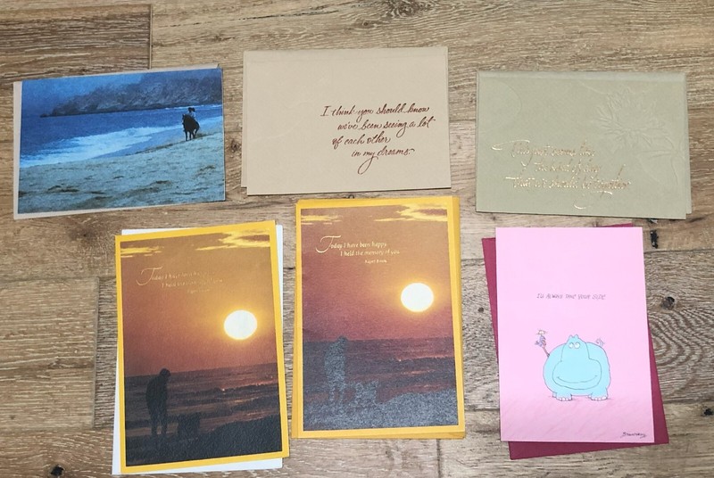 NEW Unused Vintage Hallmark "Love" Greeting Cards - Set of 6