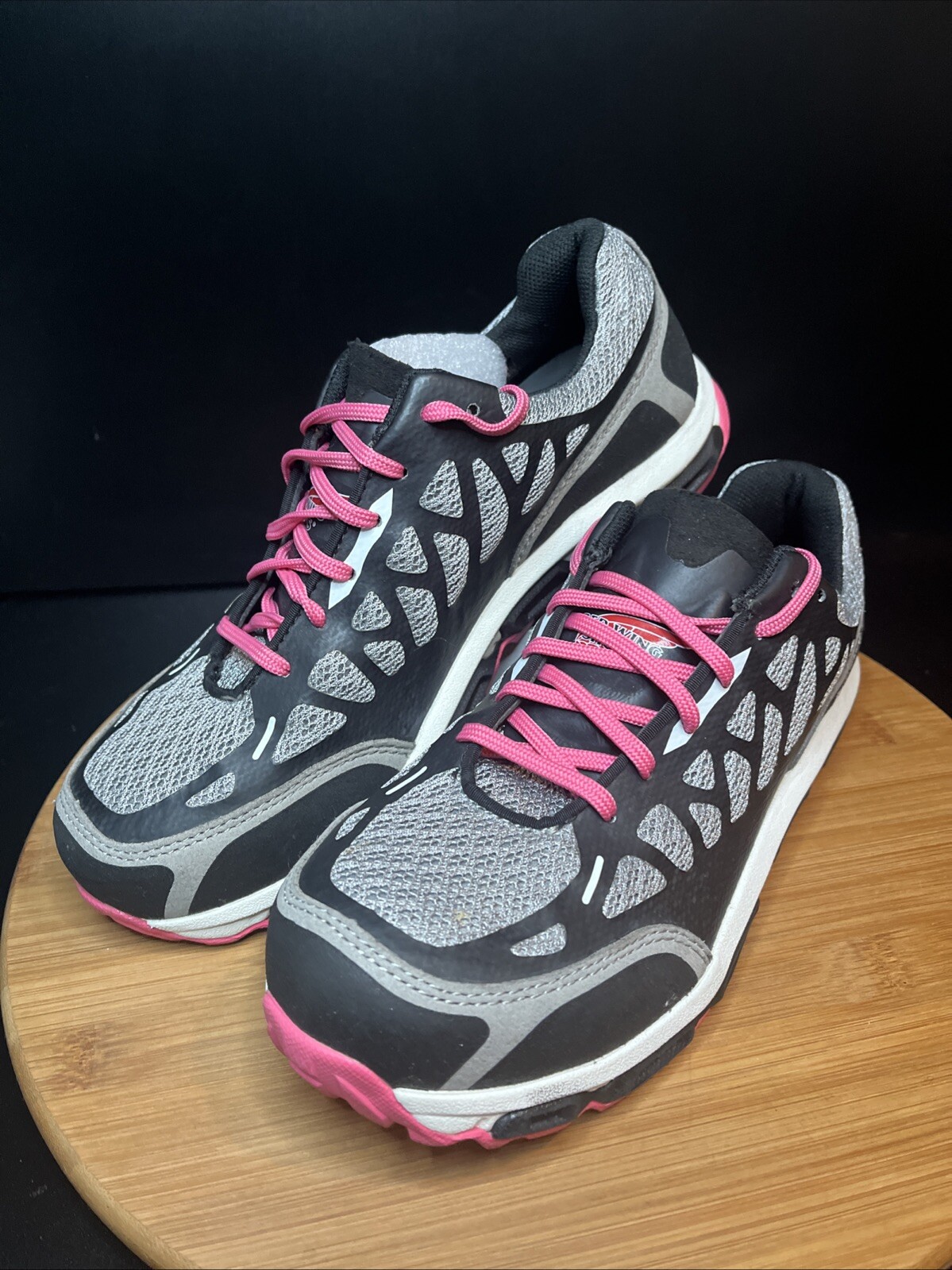 Red Wing Shoes 2339 Women's Black & Gray Athletic Shoes Aluminum Toe Size 8B EUC