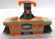 SWOPT 10” Premium Rough Surface Deck Brush Head Driveway Sidewalks Patios Decks