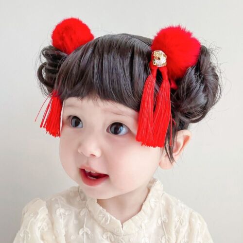 Photography Props Toddler Neat Bang Wig Newborn Children New Year Headdress - 第 1/14 張圖片