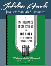 Amplificador manual de servicio completo Rock-Ola 1939 Luxury LightUp estándar y de lujo incl.