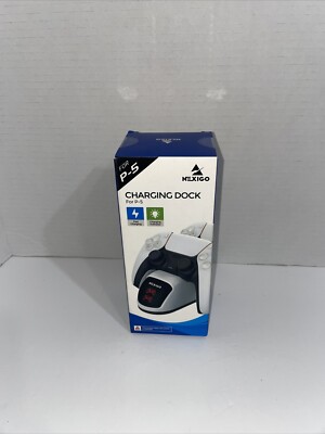 Nexigo P-5 Charging Dock for PS-5 Game Controllers, 2 Slots NEW