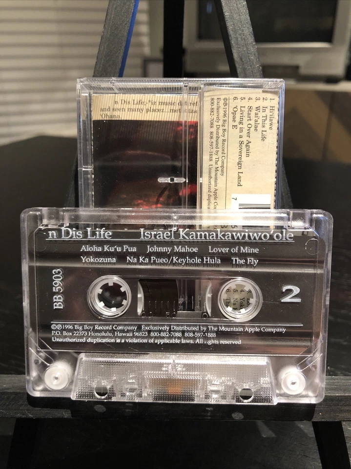 n Dis Life by Israel Kamakawiwo'ole (Cassette 1996) IZ Big Boy VERY RARE HTF NM - Image 4 of 4
