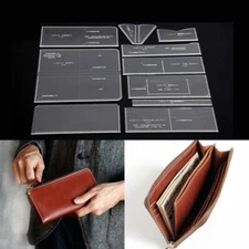 Leather Craft Clear Acrylic Clutch bag handbag Pattern Stencil Template CQB-20