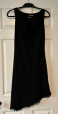 Alyn Paige Size 8 Black Cocktail Dress Knee Length Asymetric