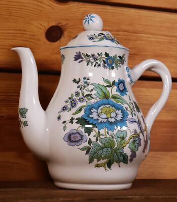 Spode Copeland Mulberry England Keramik S3405F Teekanne Bunt #Z2