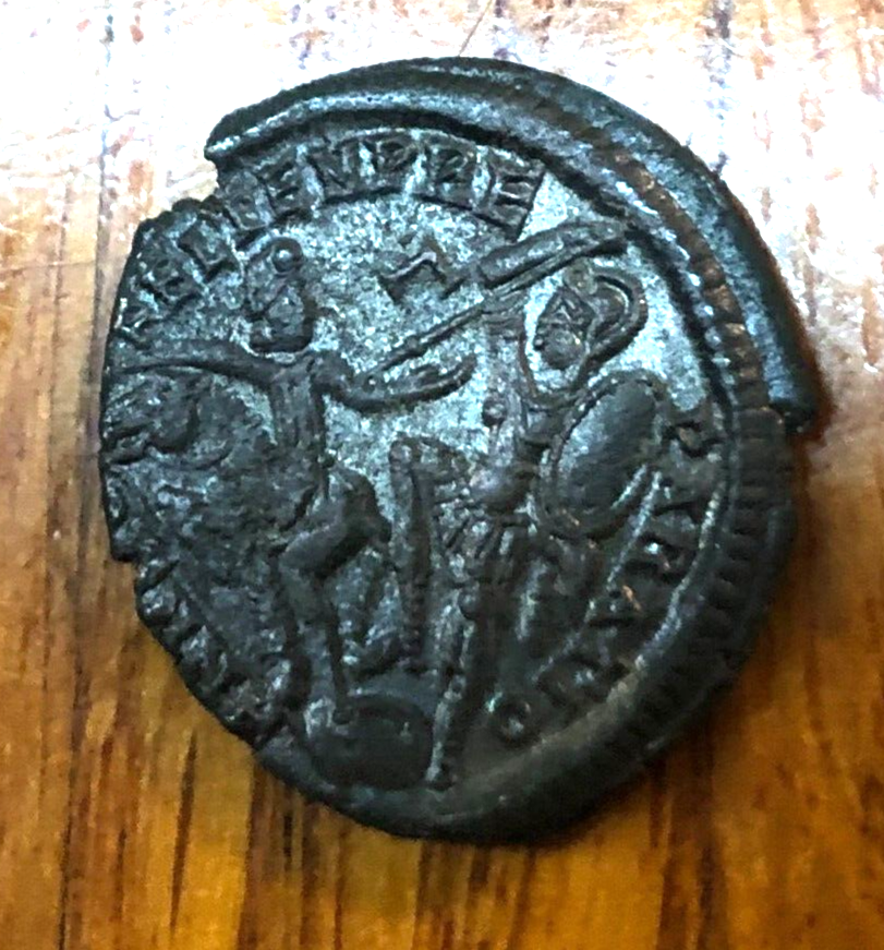 ROMAN EMPIRE 337361 AD Constantius II Soldier Spearing Fallen Horseman eBay