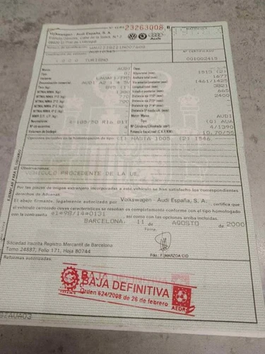 Mangueta Delantera Izquierda para AUDI A2 (8Z) 1.4 colour.storm 156008 - Imagen 10 de 10