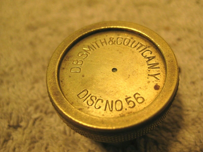 Antique vintage D.B.Smith and Co. all brass sprayer nozzle head and disc. No.56