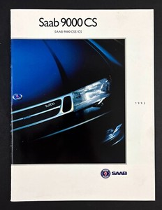 1993 Saab 9000 CS CSE Sedan Model Vintage Dealer Sales Car Promo Catalog Booklet