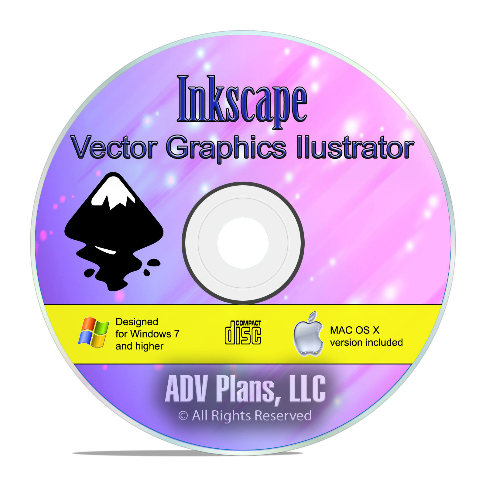 Vector Graphics Illustrator Pro, Inkscape, Drawing and Image Rendering CD F20