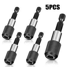 5PCS Screwdriver EXTENSION Drill Bit Holder Quick Release 1/4 Hex Shank Magnetic