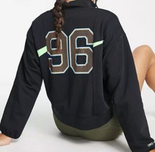 Nike Dri Fit Smooth Fly 1/4 Zip Semi Crop Basketball Sweatshirt Size L