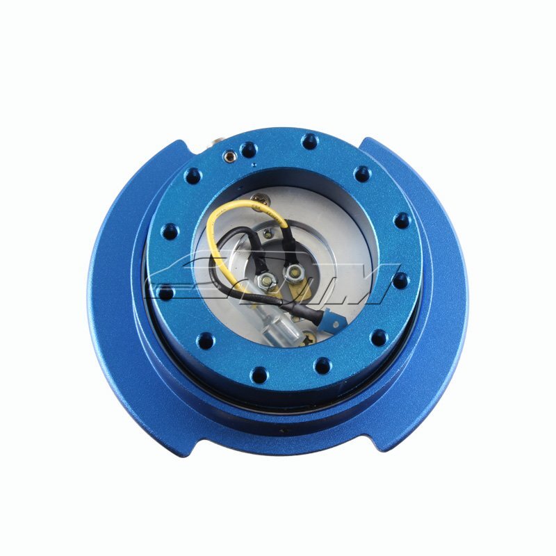 NRG Blue Aluminum Ball Lock 6-Hole Steering Wheel Gen 2.5 Quick