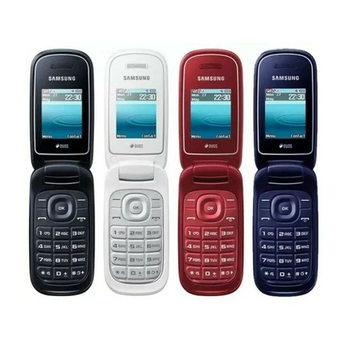 Samsung Flip Phone E1272 Dual Sim Big Button Basic Folding Phone Black White Red