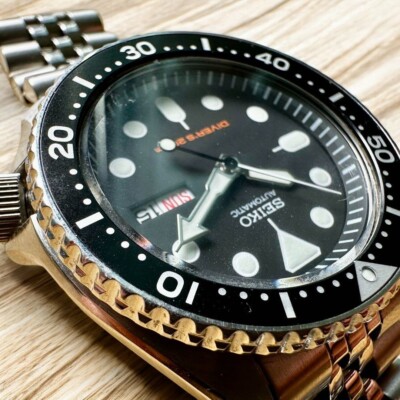 Seiko Divers Watch Scuba 7S26-0020 Black Boy Automatic 200m Used