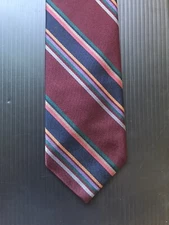 Robert Talbott for Nordstrom’s Best In Class Silk Wine Striped Men’s Tie EUC