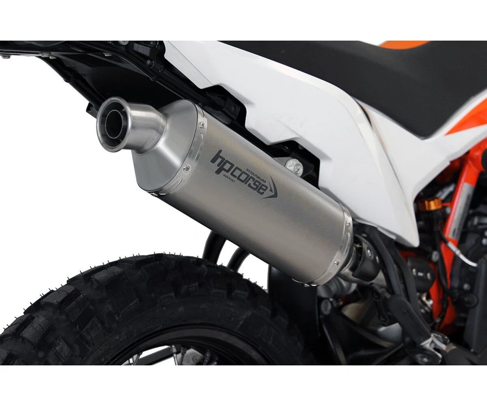 Tubos De Escape HpCorse SP-1 short titanium para KTM 890 ADVENTURE 2021 > 2023 - Imagen 2 de 2