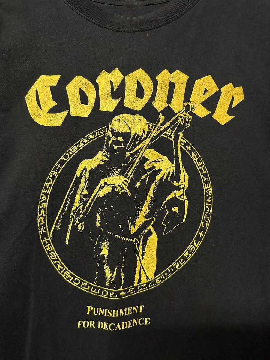 Coroner Band Punishment for Decadence Album Tee Cotton Adult Shirt