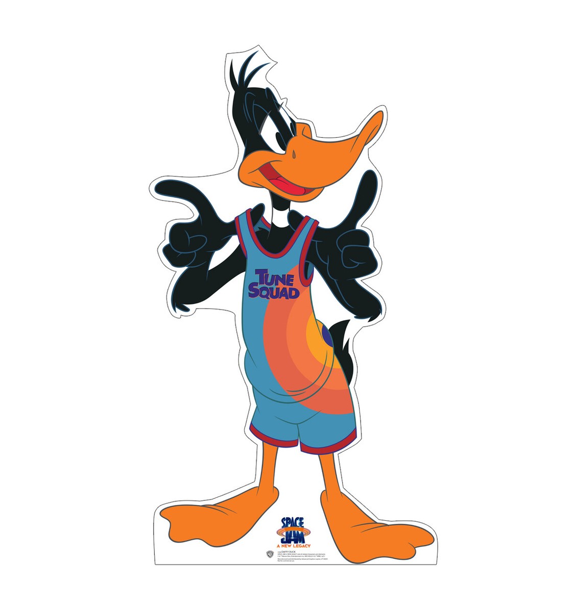 daffy SPACE JAM 2 - DAFFY DUCK - LIFE SIZE STANDUP/CUTOUT - BRAND