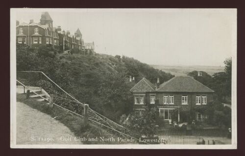 Suffolk Lowestoft GOLF Club 1924 RP PPC - Picture 1 of 1