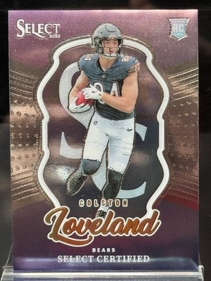 2025 Select Football #6 Colston Loveland SELECT CERTIFIED RC - Chicago Bears
