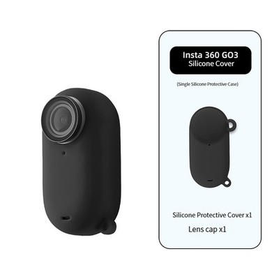 For Insta360 GO3 Camera Body Silicone Case Protection Cover Lens Cap Accessories