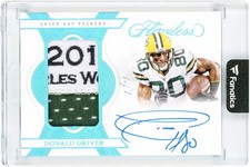 Donald Driver Packers Signed 2025 Panini Flawless Platinum #PA-DDR #1/1 Card