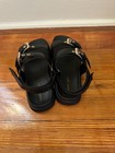Madden Girl NWOT Black Buckle Sandals SZ 9.5 — photo 3