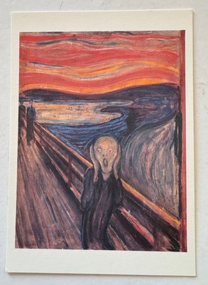 Vintage Edvard Munch The Scream Postcard Oslo National Gallery Unused 1994