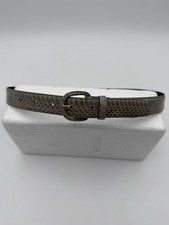 Vintage Honors Genuine Snake Skin Belt Women's Size M Olive Green