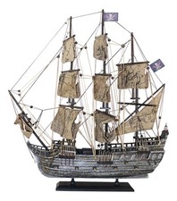 Pirate ship Model ship made of Wood with fabric sail 50 x 56 cm (19.7 x 22 IN)