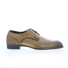 Di Bianco Pisa Mens Brown Leather Lace Up Oxfords & Lace Ups Casual Shoes 11.5