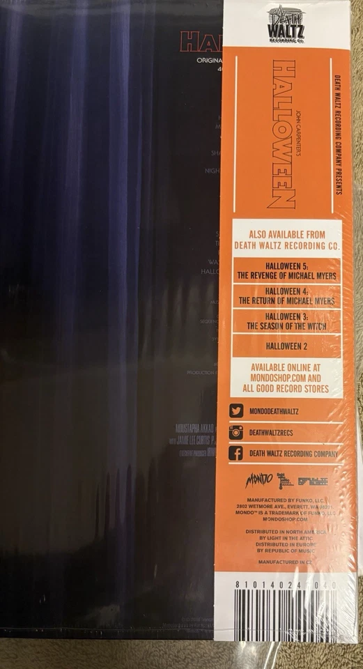 John Carpenter - Halloween (Original Soundtrack) [Vinyl LP] Mondo Death Waltz - Image 4 of 4