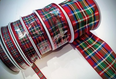 Royal Stewart Tartan Band Berisfords Scottish Approved 7 10 16 25 40 70 mm