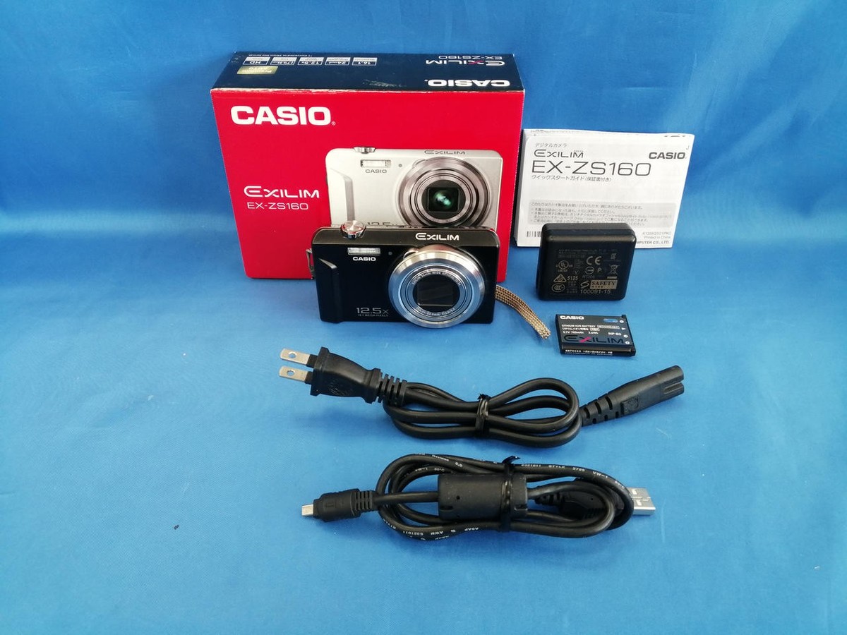 CASIO EX-ZS160 BK Digital camera - Good Condition | eBay
