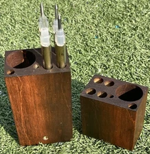 Vintage Mineralab Mohs Hardness Test Set w/ Picks & Wood Block Holder