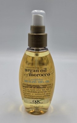 OGX Argan Oil Dry Oil Spray 4oz | Lightweight Hair Mist for Frizz & Split Ends