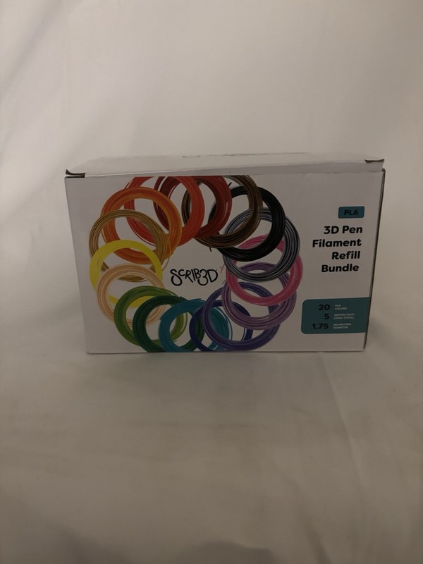 SCRIB3D PLA Multicolor 1.75 mm Filament Refill Bundle for 3D Pen