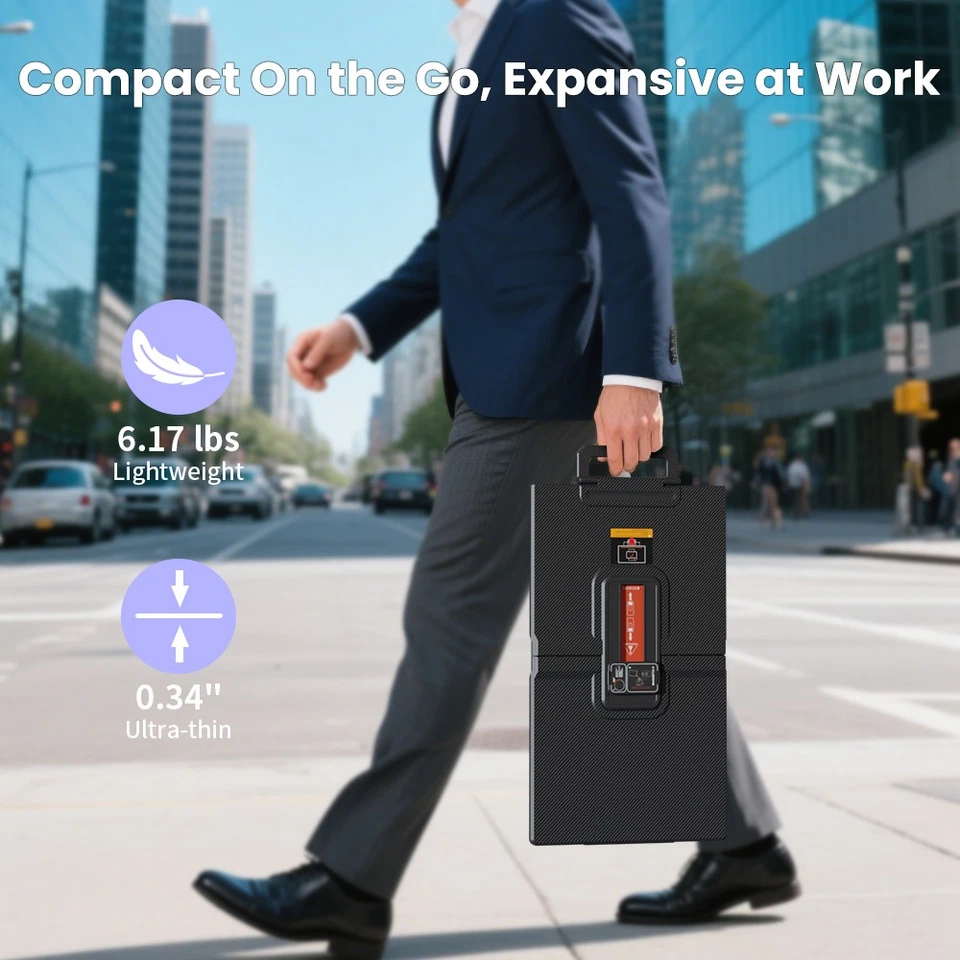 Hyangin D1 23.8" FHD Monitor Extender USB-C/HDMI Portable Second Screen for Work - Image 4 of 4