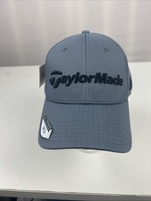 TaylorMade Gray Adjustable Golf Hat; Embroidered M1 PSi Adidas NEW