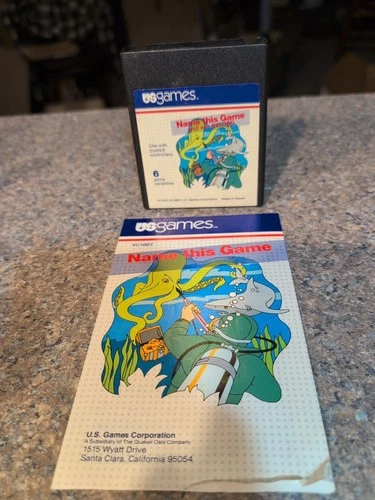 Atari 2600 Name This Game with Manual Tested Combine Ship
