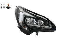 Scheinwerfer + Blinkersockel Front passend für Opel Corsa E Rechts Leuchtmittel