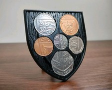 Royal Shield Münzaufsteller verstellbarer Ständer UK Münzsammlung numismatisches Geschenk