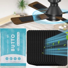 Butto 15-Pack Ceiling Fan Filters for Blades - Strong Adhesive Ceiling Fan Fi...