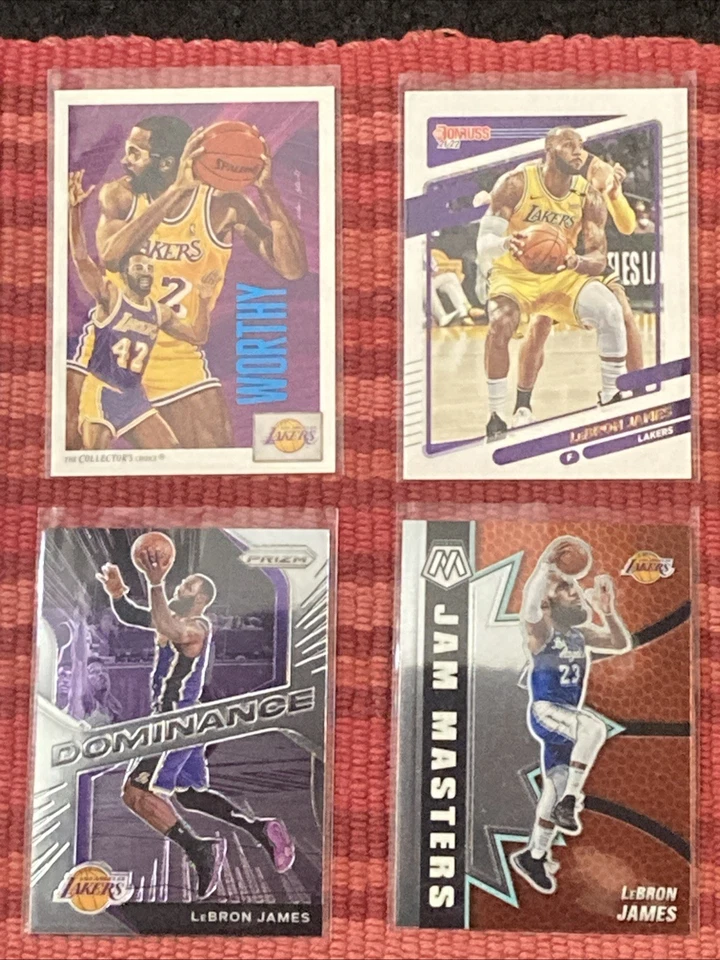 13 tarjetas LeBron-Reaves-Shaq-Bronny-Thiero-Lakers, novato-insertar-prizm/topps Foto 3 de 4